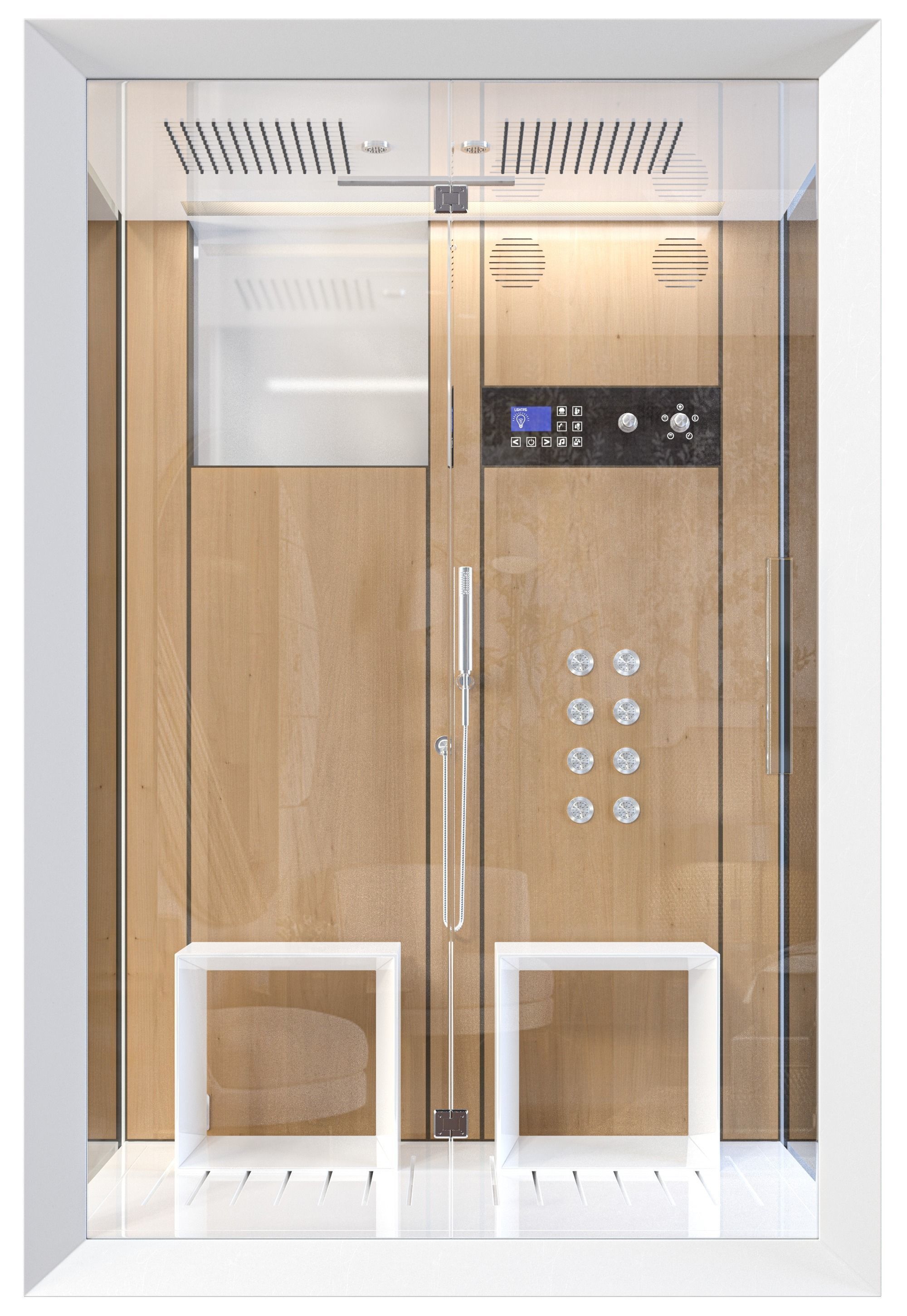 jacuzzi shower cabin 3D model_6