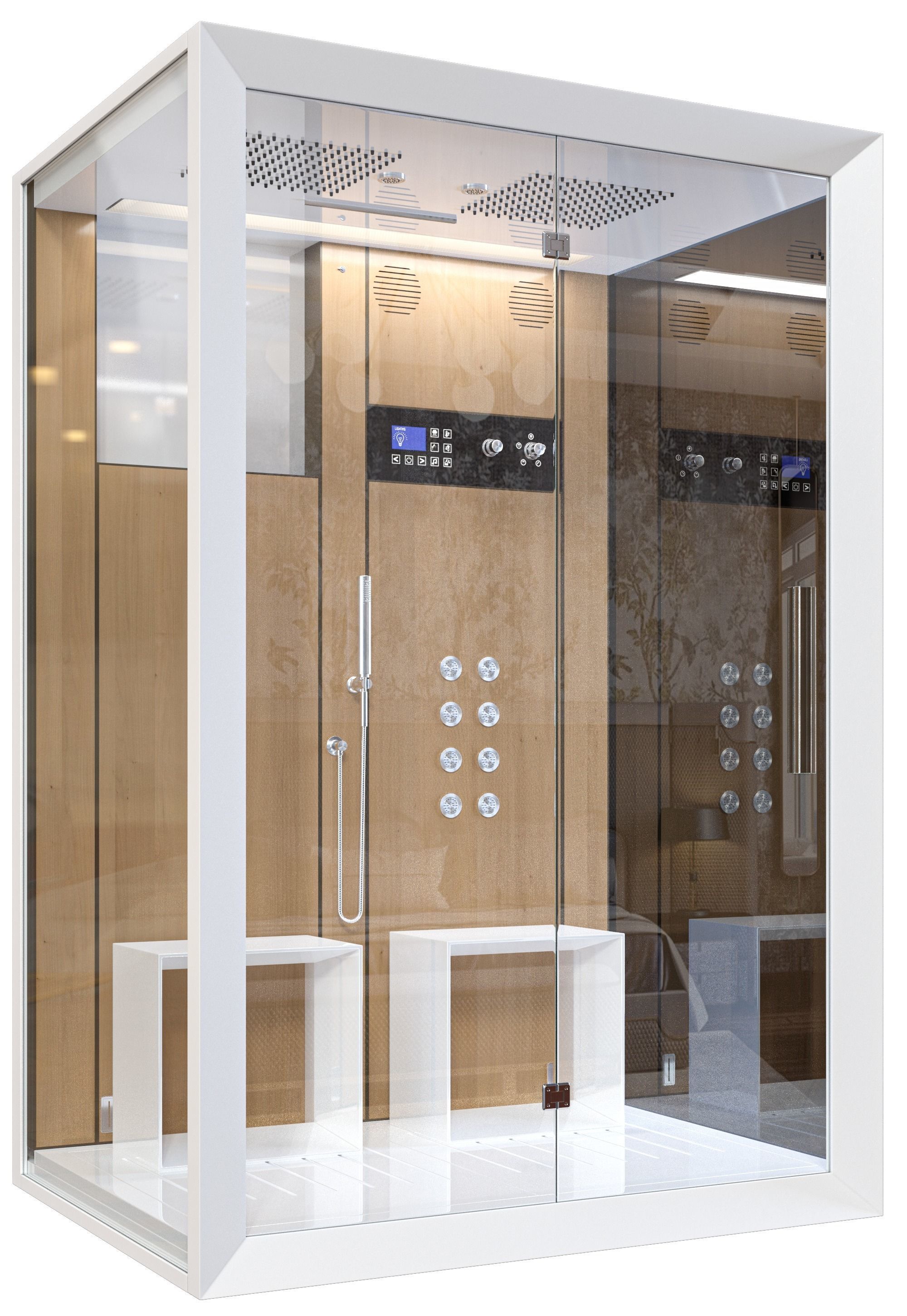 jacuzzi shower cabin 3D model_5