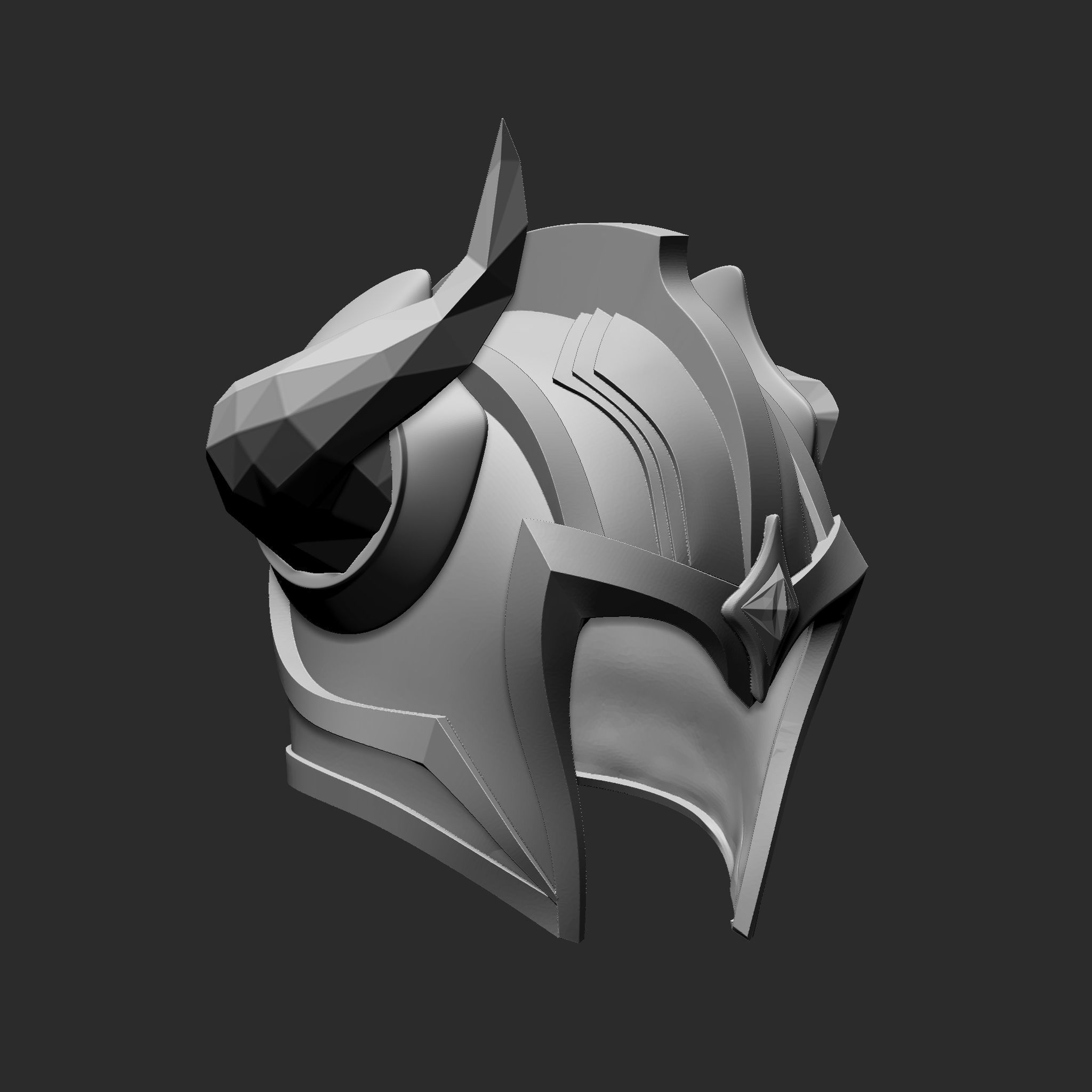 SEJUANI HELMET 3D print model_2