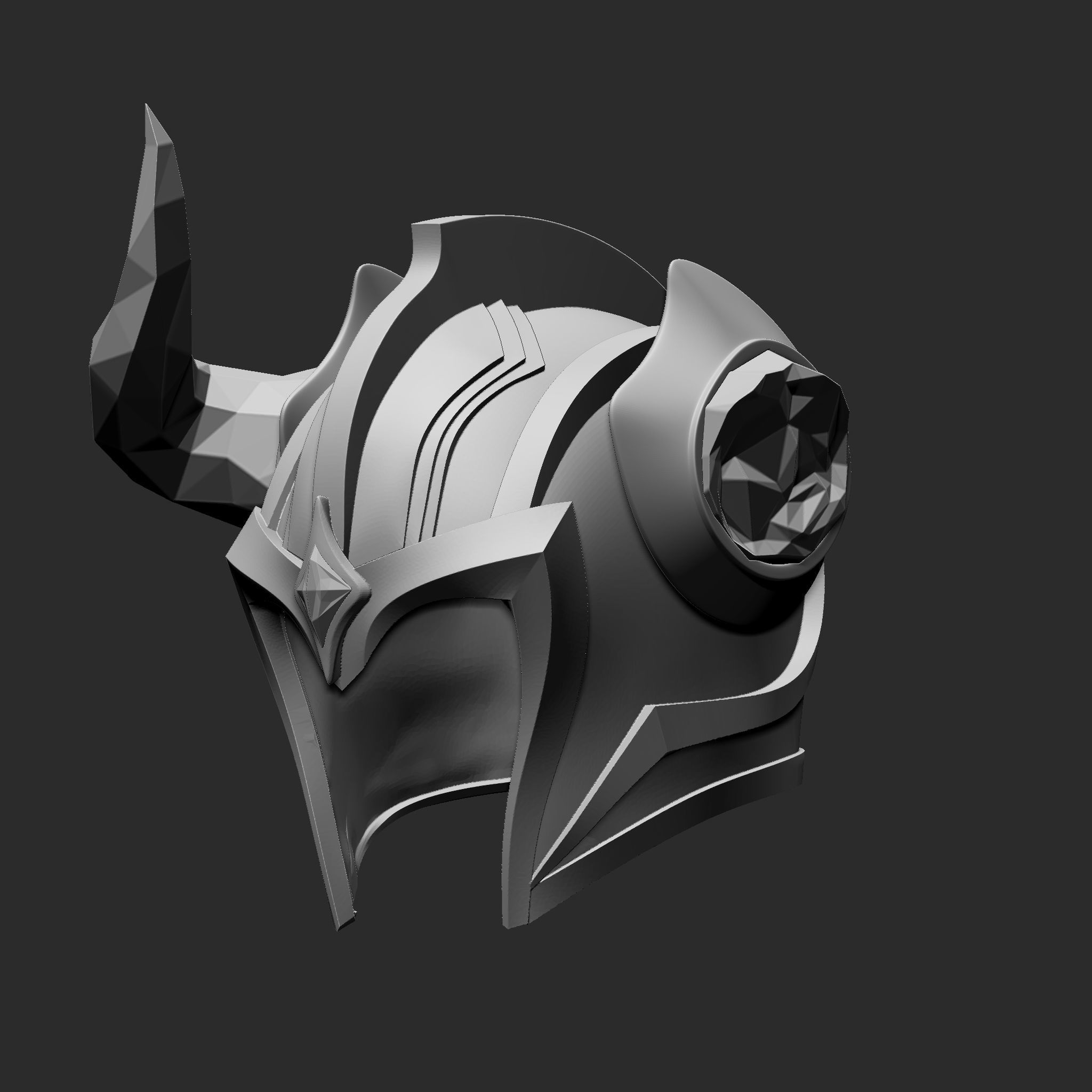 SEJUANI HELMET 3D print model_8