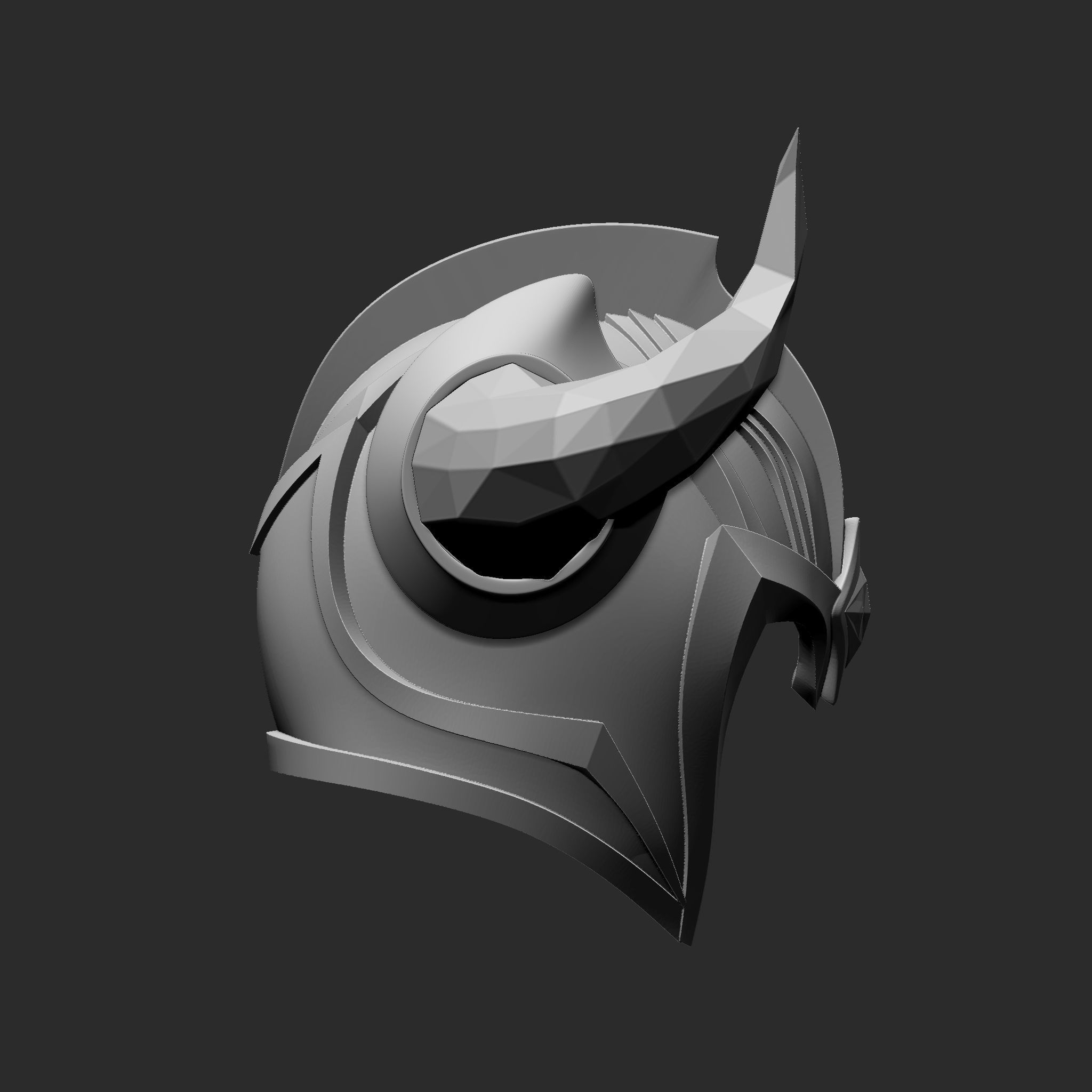 SEJUANI HELMET 3D print model_3