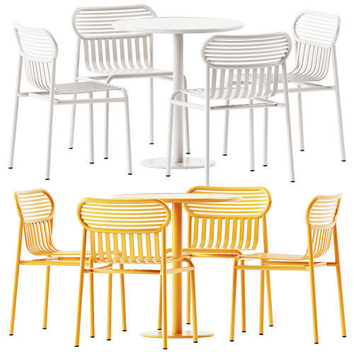Week-end Table and Garden Chair by Petite Friture 3D model