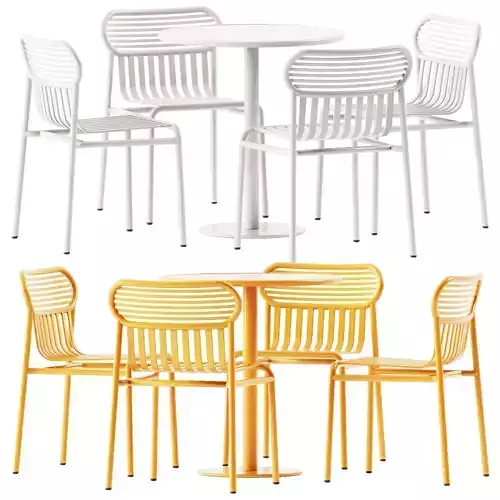 Week-end Table and Garden Chair by Petite Friture