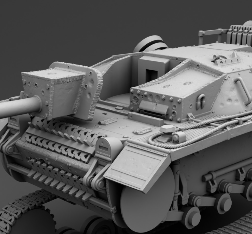 German Tank PZ Stug 3 3D print model_16