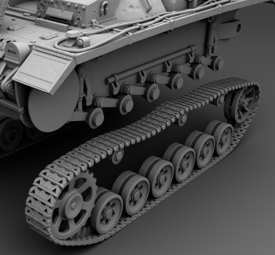 German Tank PZ Stug 3 3D print model_14