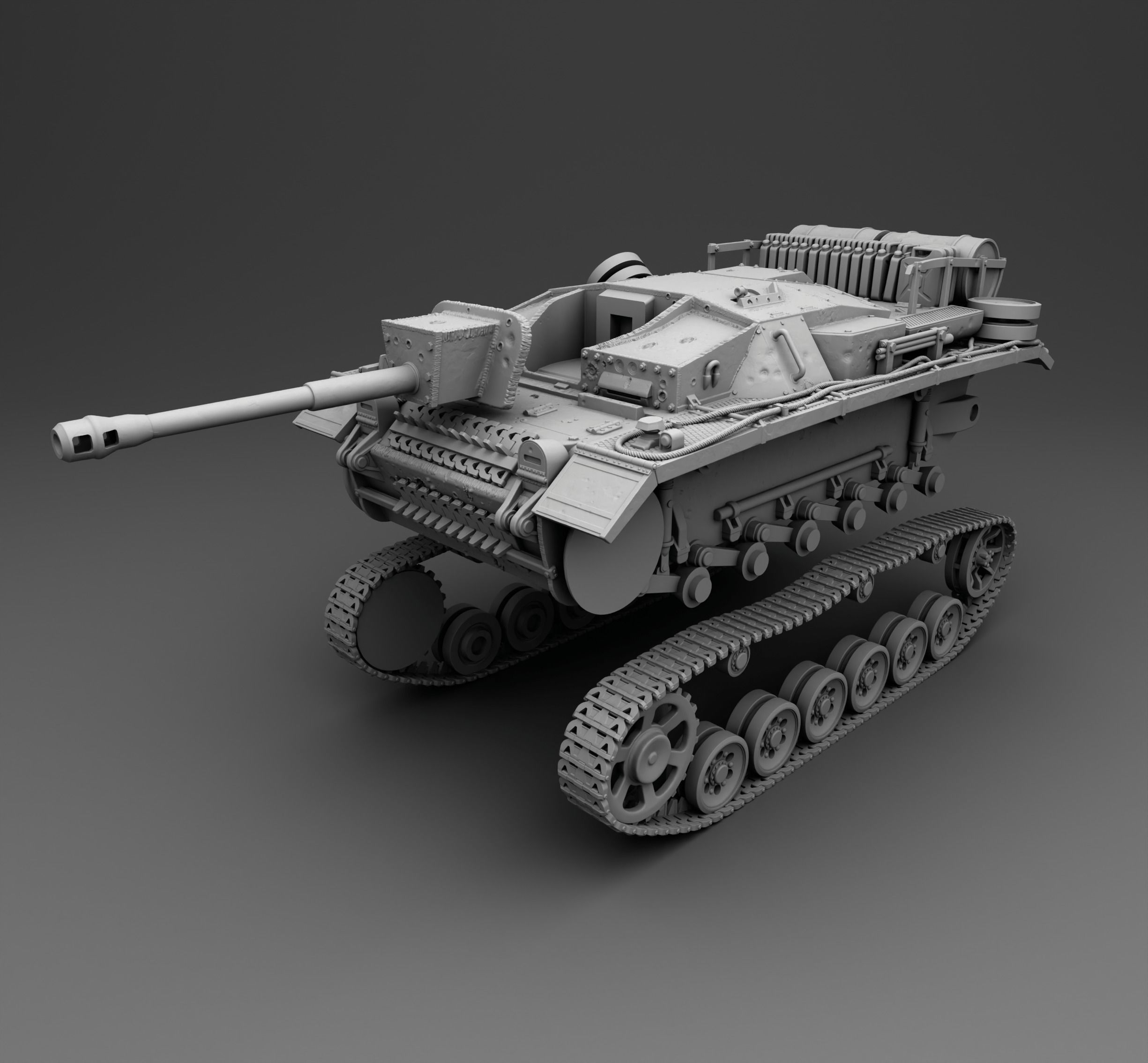 German Tank PZ Stug 3 3D print model_4