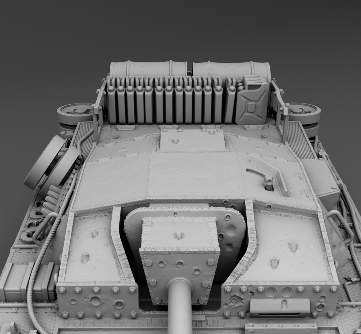 German Tank PZ Stug 3 3D print model_12