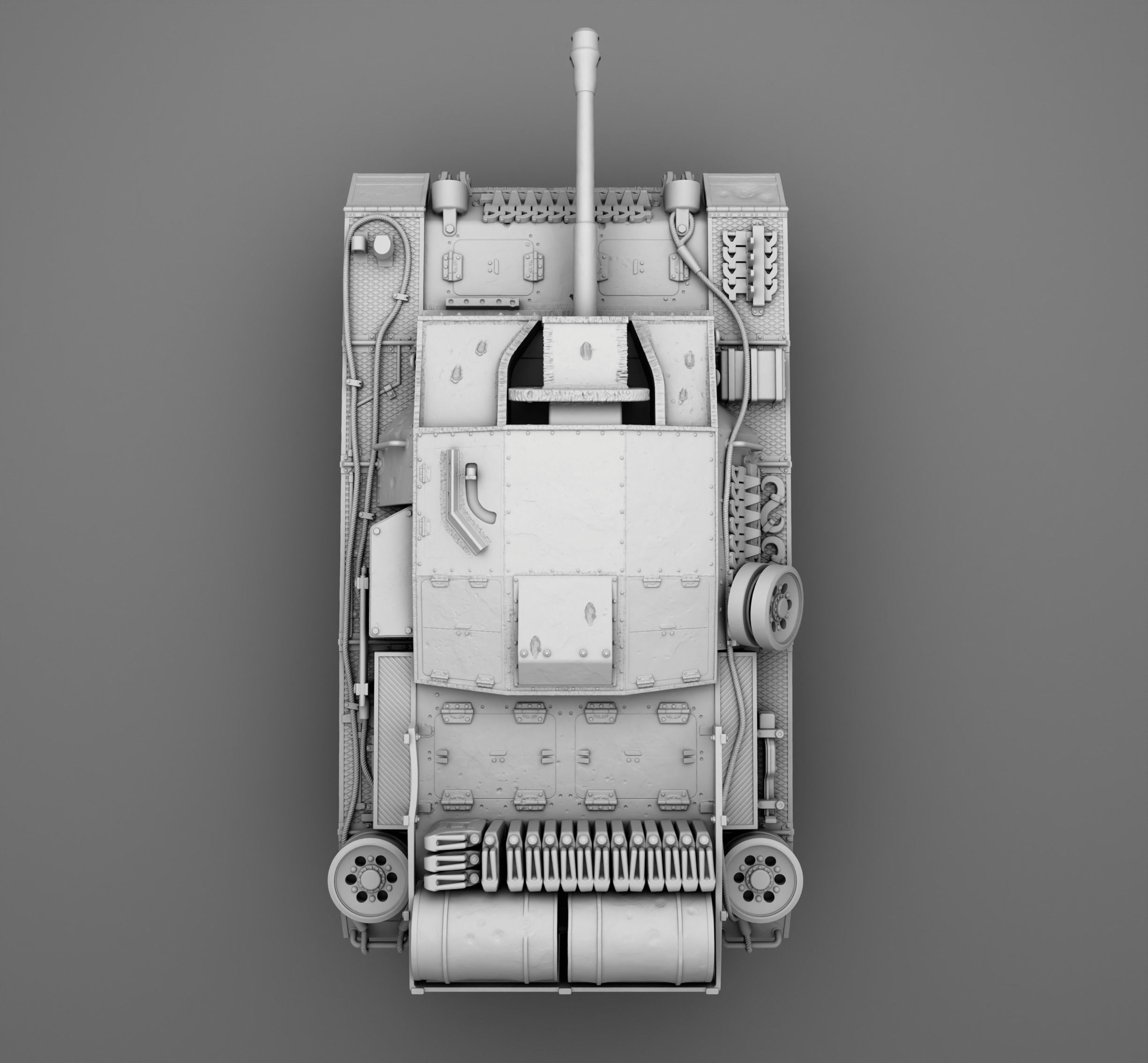 German Tank PZ Stug 3 3D print model_2