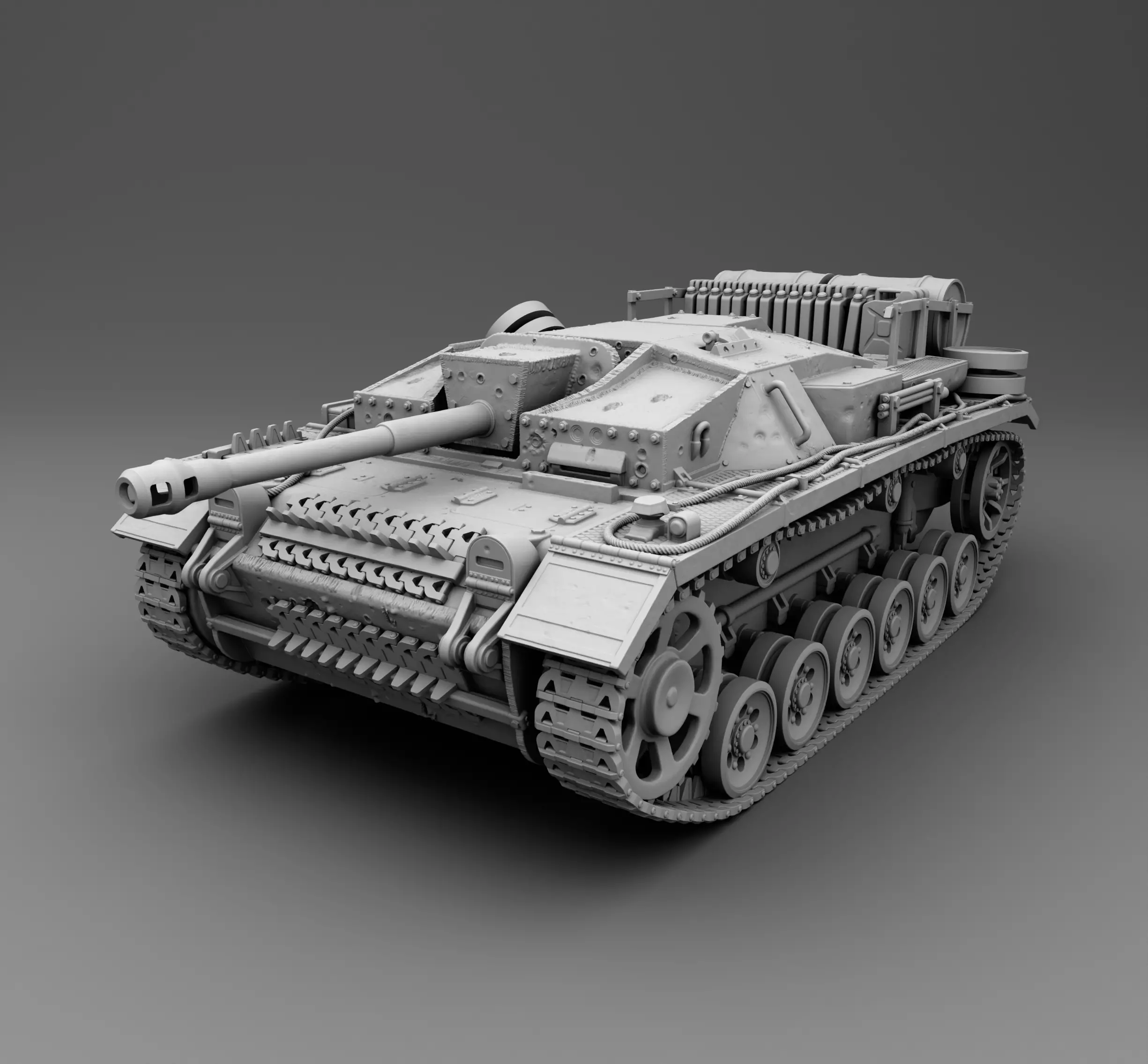 German Tank PZ Stug 3 3D print model_0