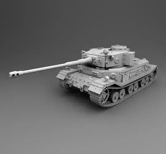 German Tank PZ Tiger 3D print model