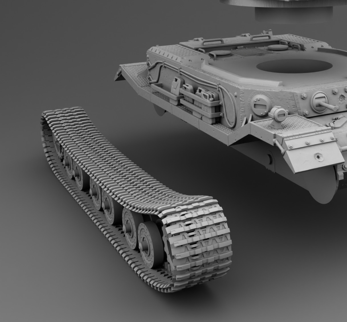 German Tank PZ Tiger 3D print model_14