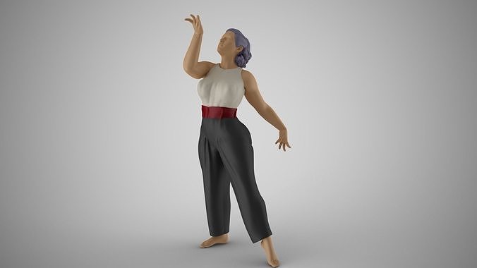 Woman Light as a Feather 3D print model