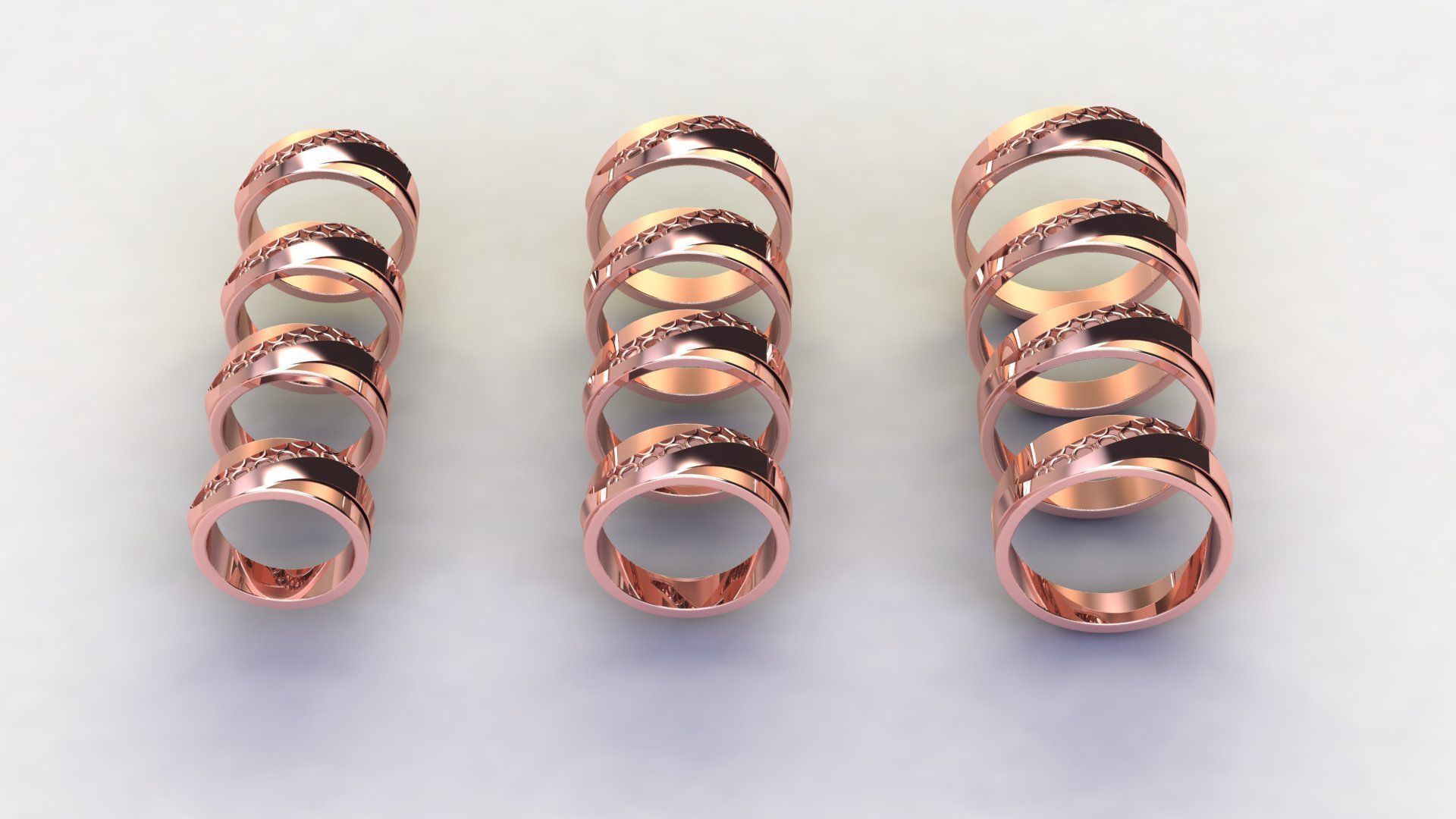 Ring with 12 different size US Signet 3D model_6