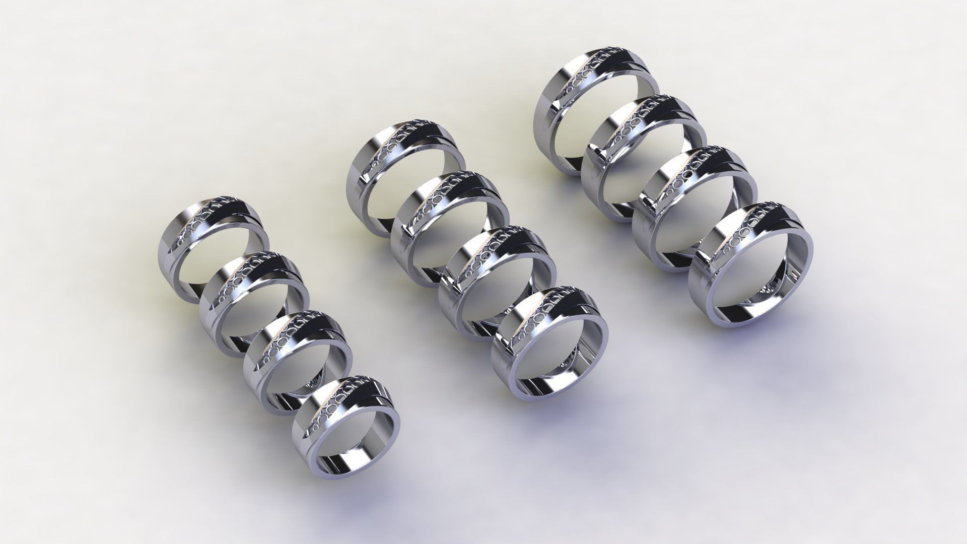 Ring with 12 different size US Signet 3D model_3