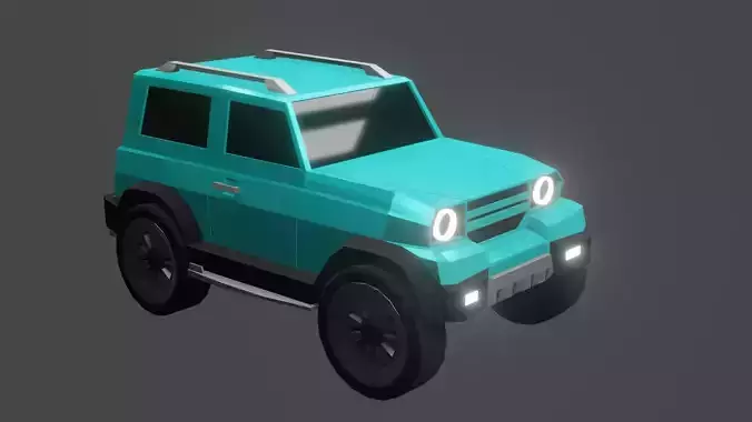 Low-poly SUV samurai Low-poly 3D model