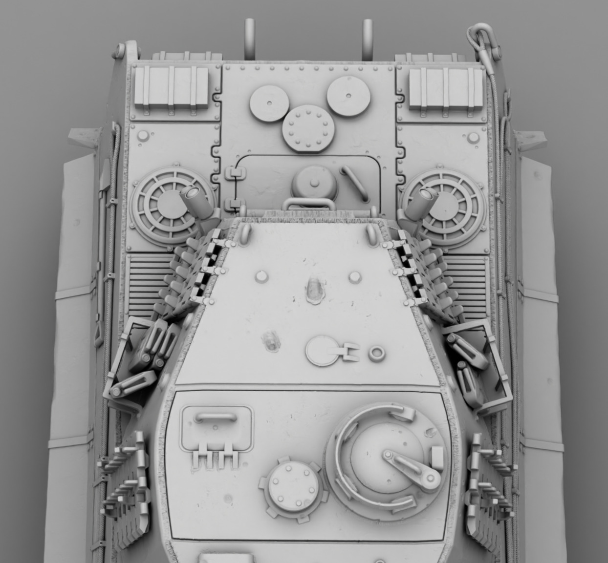 German Tank PZ Tiger 2 3D print model_11