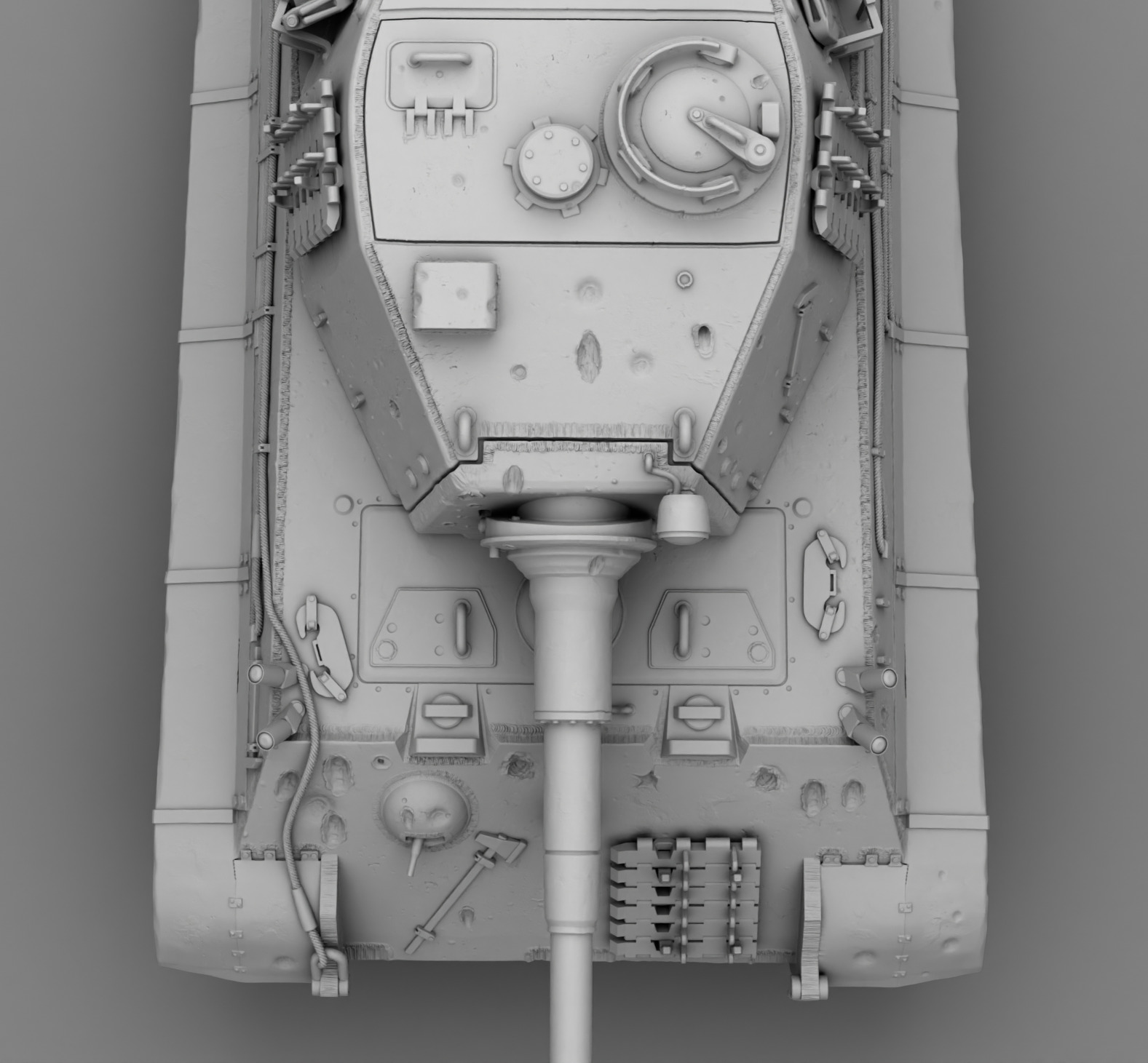 German Tank PZ Tiger 2 3D print model_12