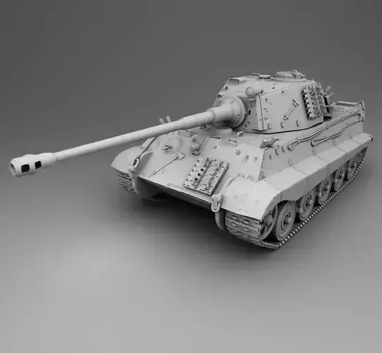 German Tank PZ Tiger 2 3D print model