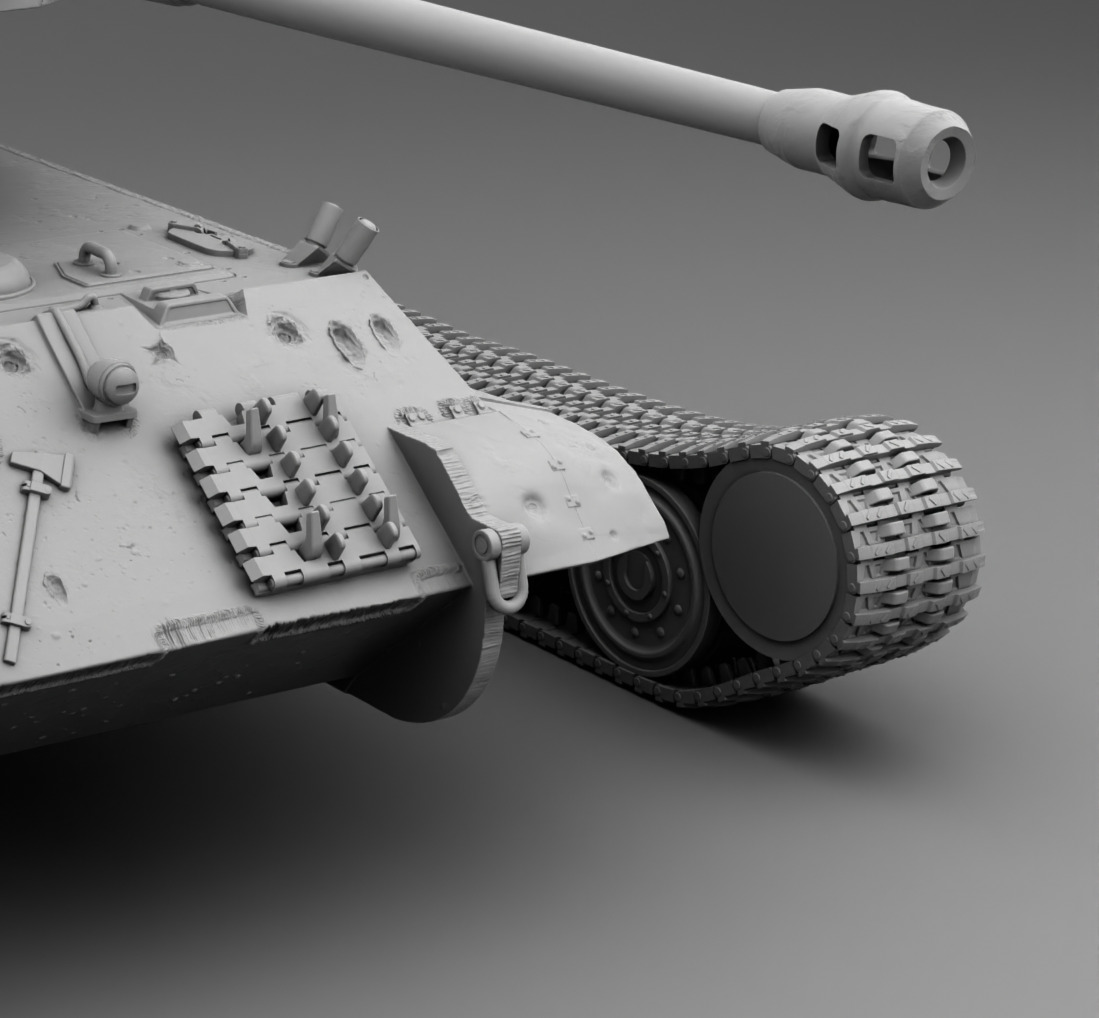 German Tank PZ Tiger 2 3D print model_14