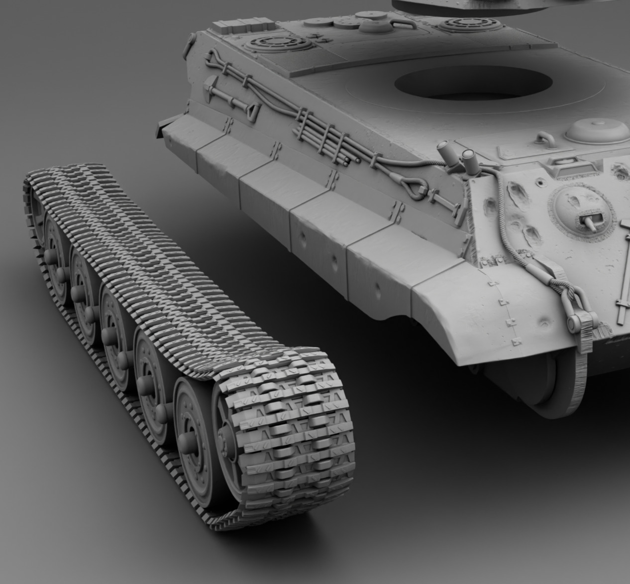 German Tank PZ Tiger 2 3D print model_15