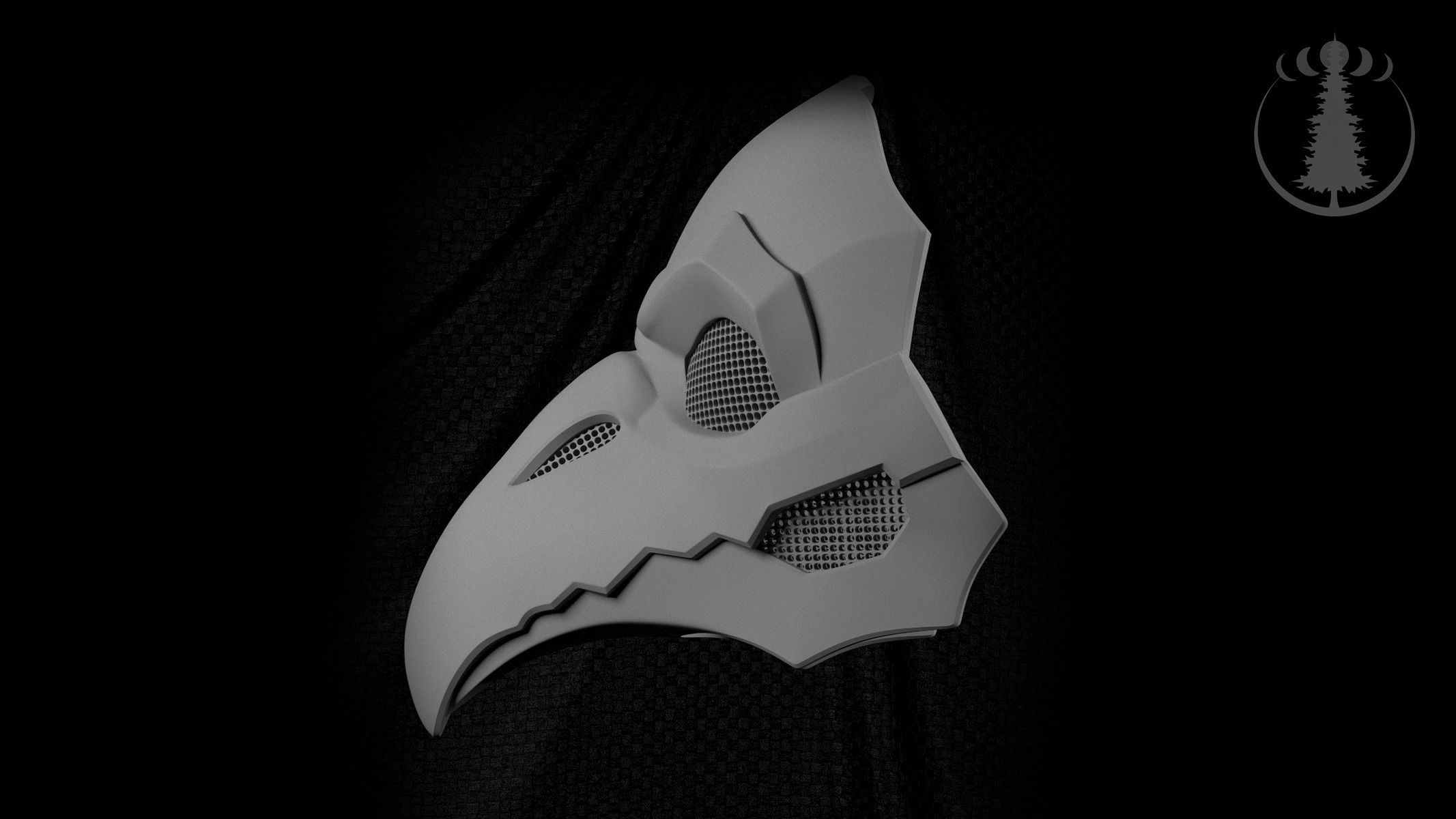 Mask Plague Doctor 3D print model_2