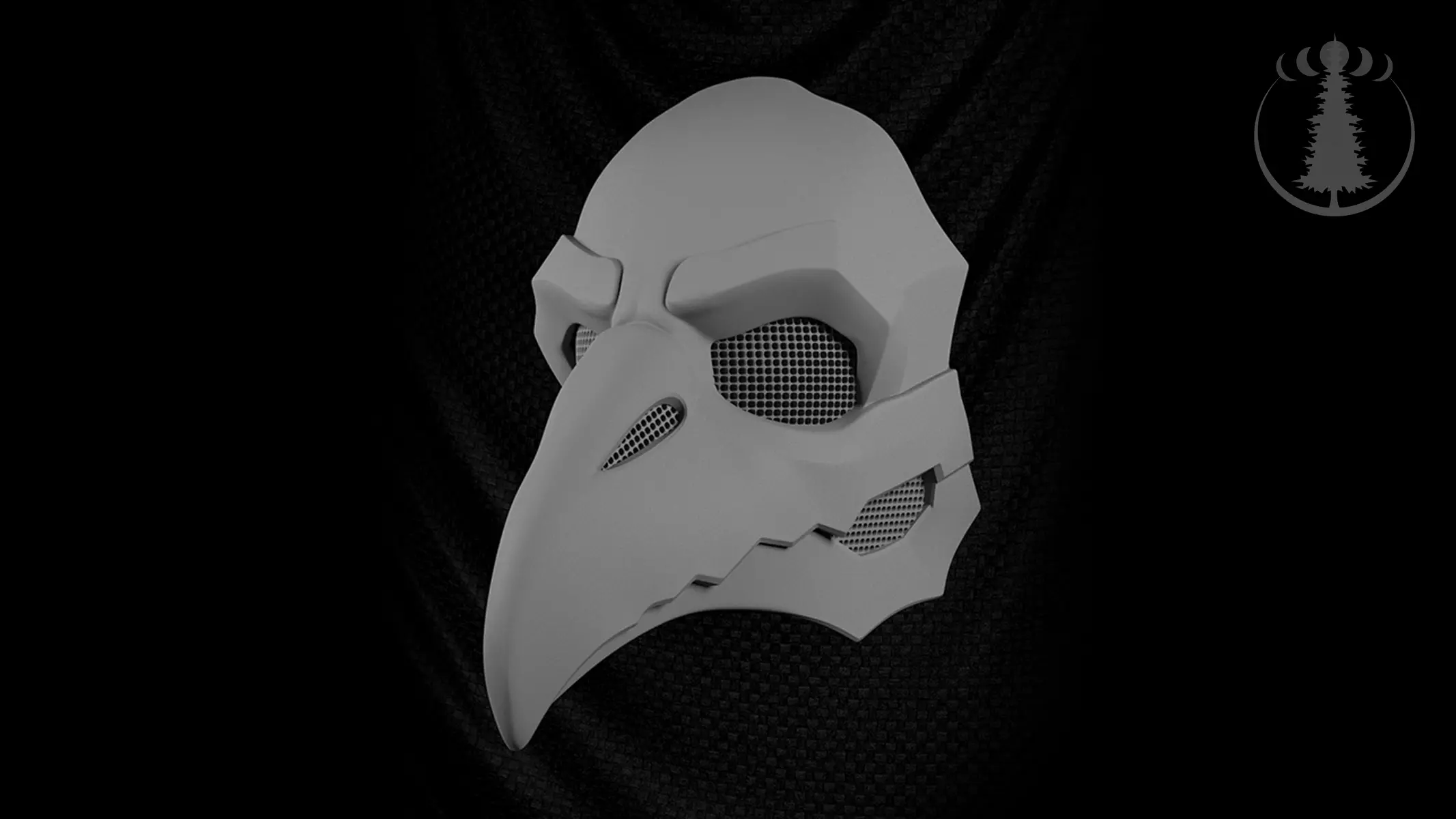 Mask Plague Doctor 3D print model_0