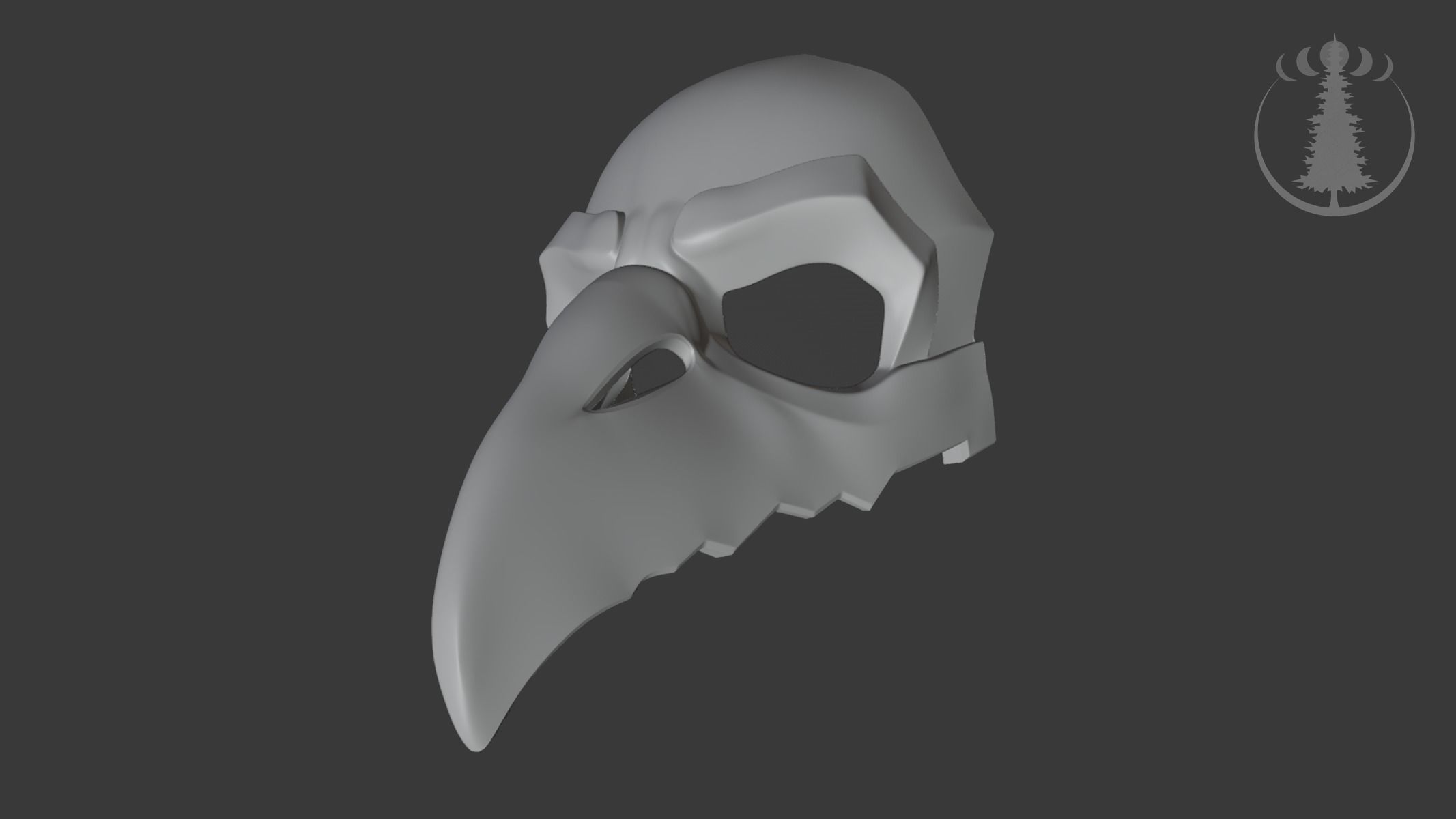Mask Plague Doctor 3D print model_3