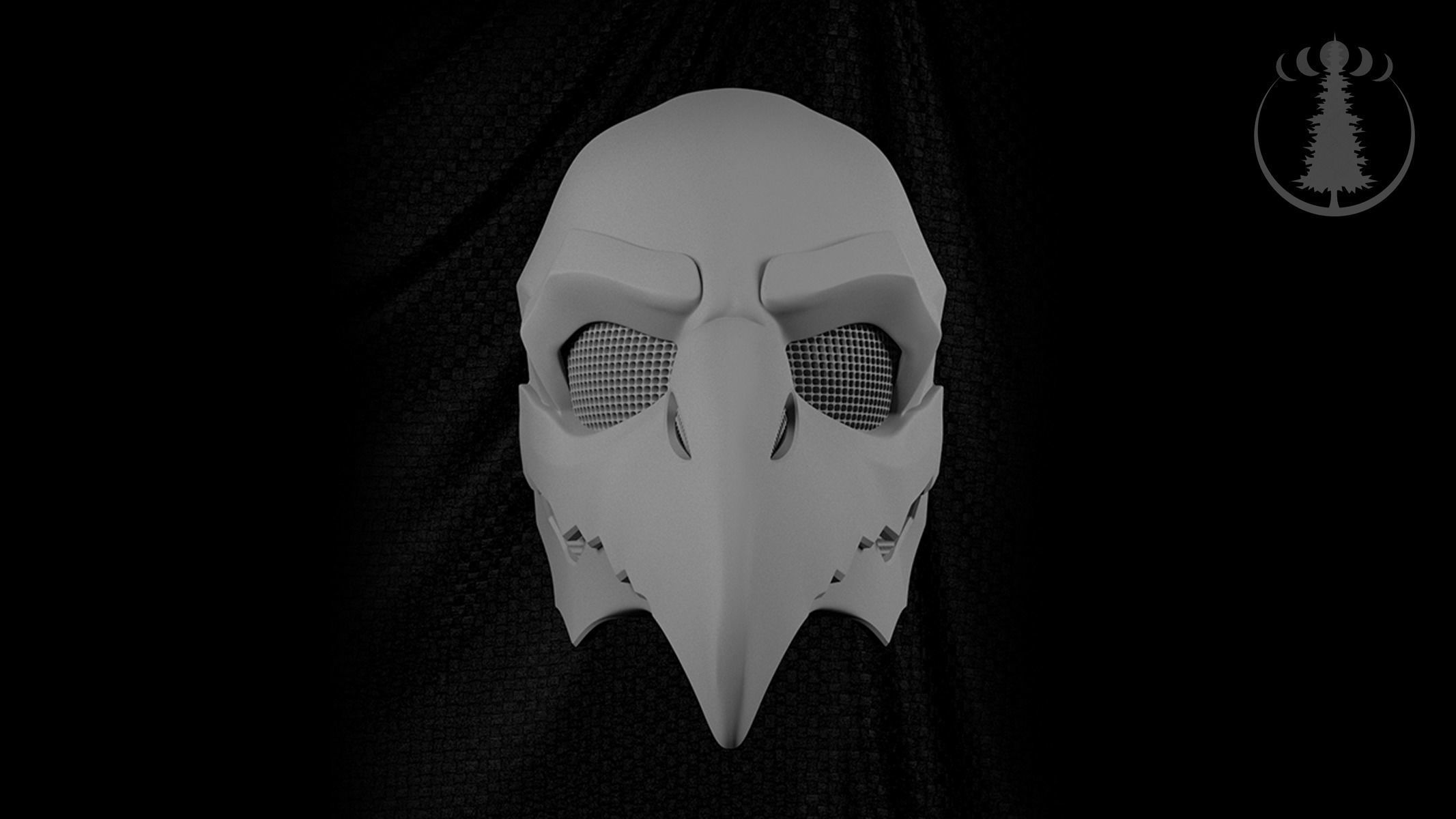 Mask Plague Doctor 3D print model_1