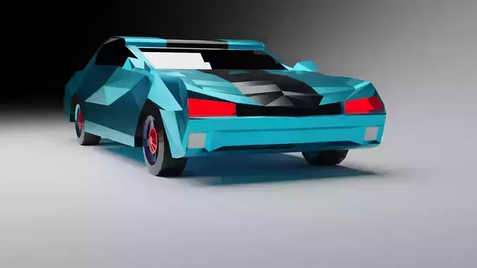 Low Polly Car ready For Games and Animation