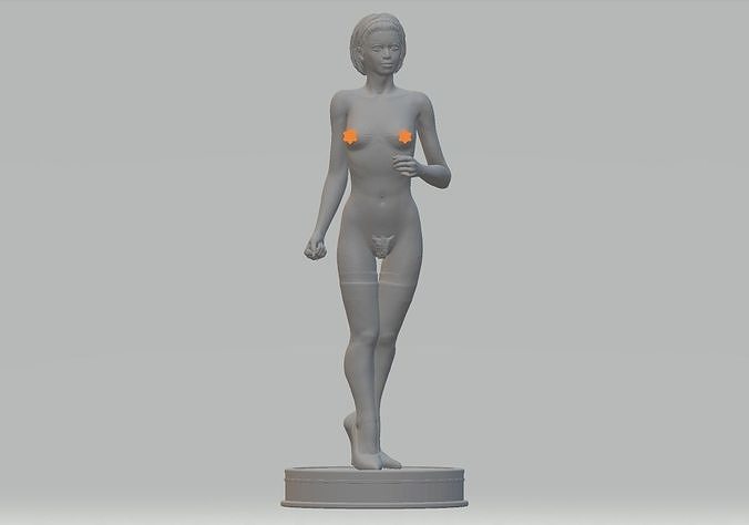 Naked woman statue 3D model for 3D Print STL format 3D print model