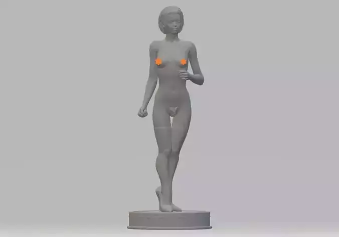 Naked woman statue 3D model for 3D Print STL format