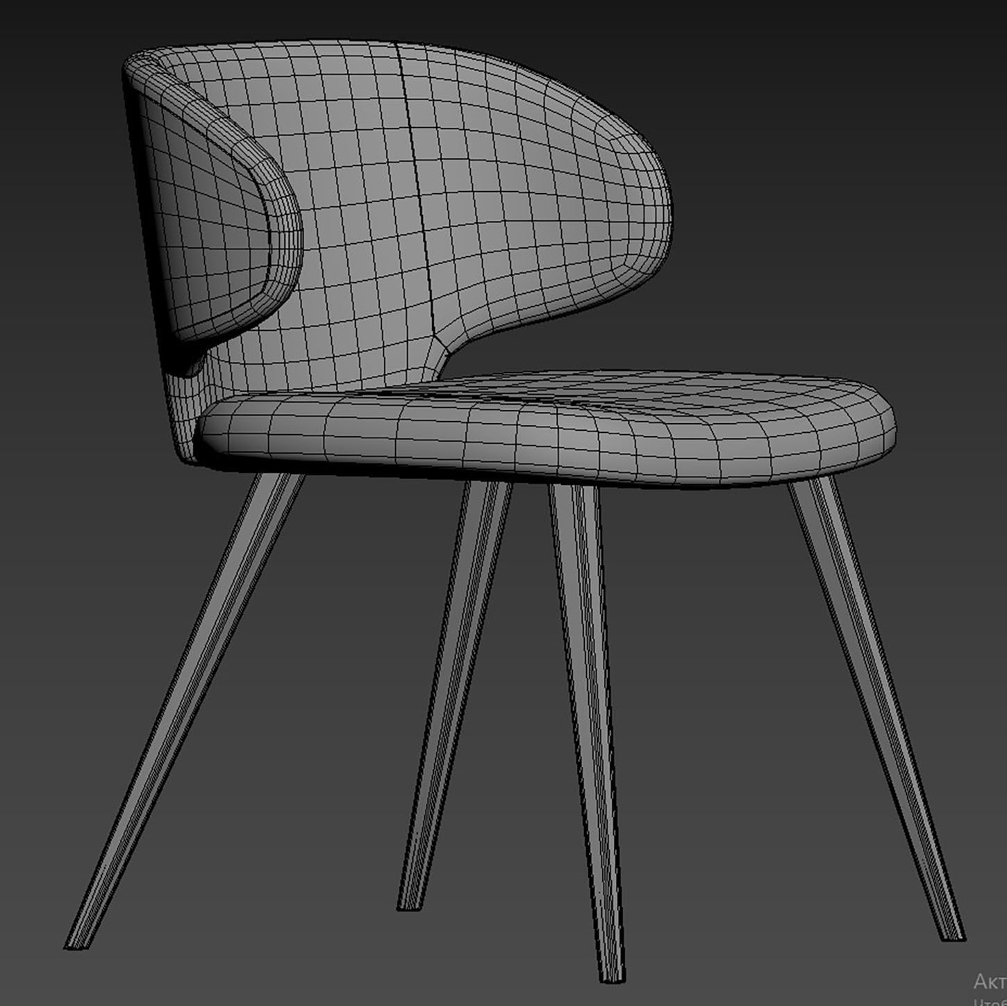 Harper Dining Chair by Modloft 3D model_11