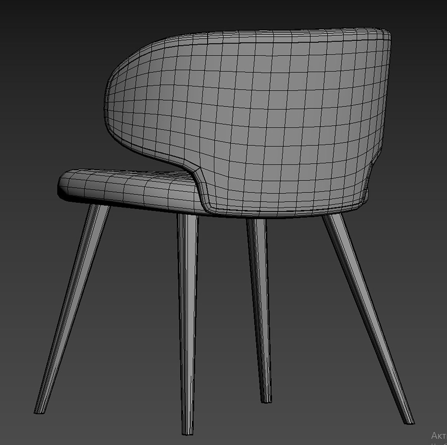 Harper Dining Chair by Modloft 3D model_10