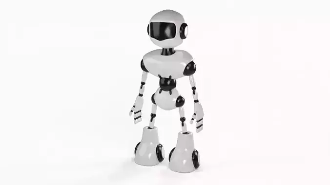 Robot rigged 3D model