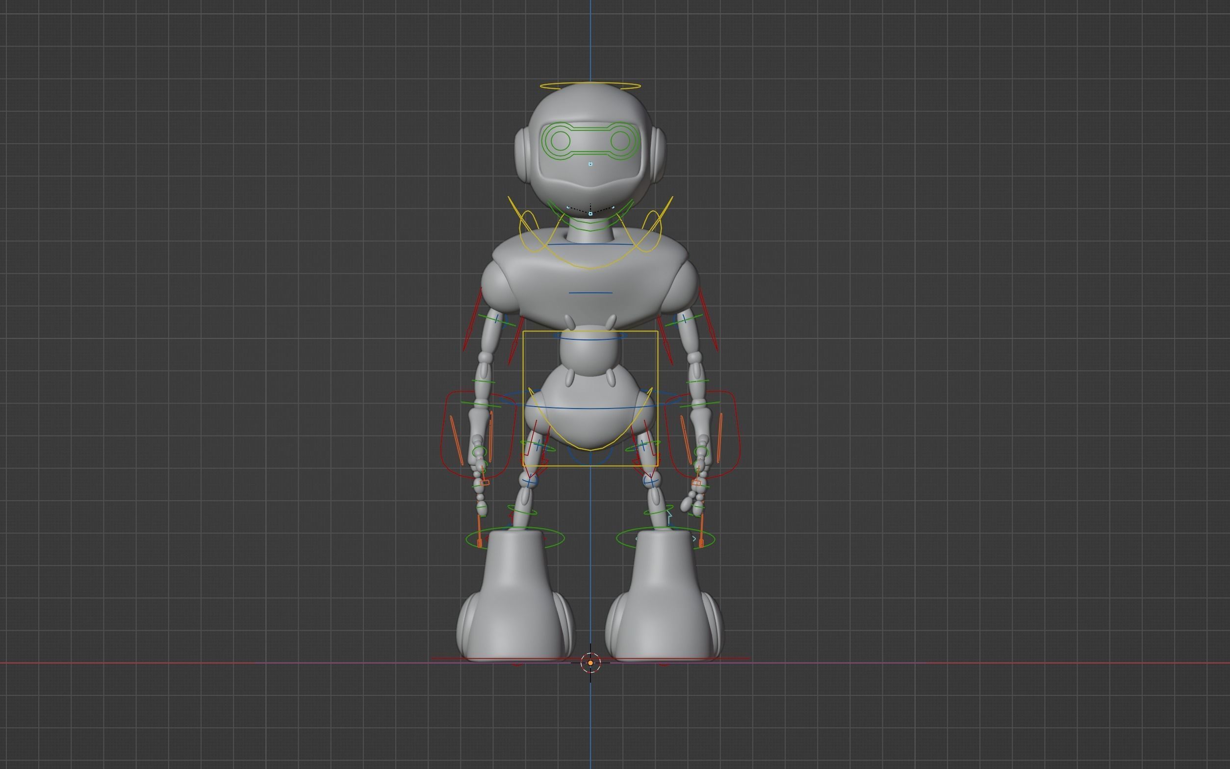 Robot rigged 3D model 3D model_21