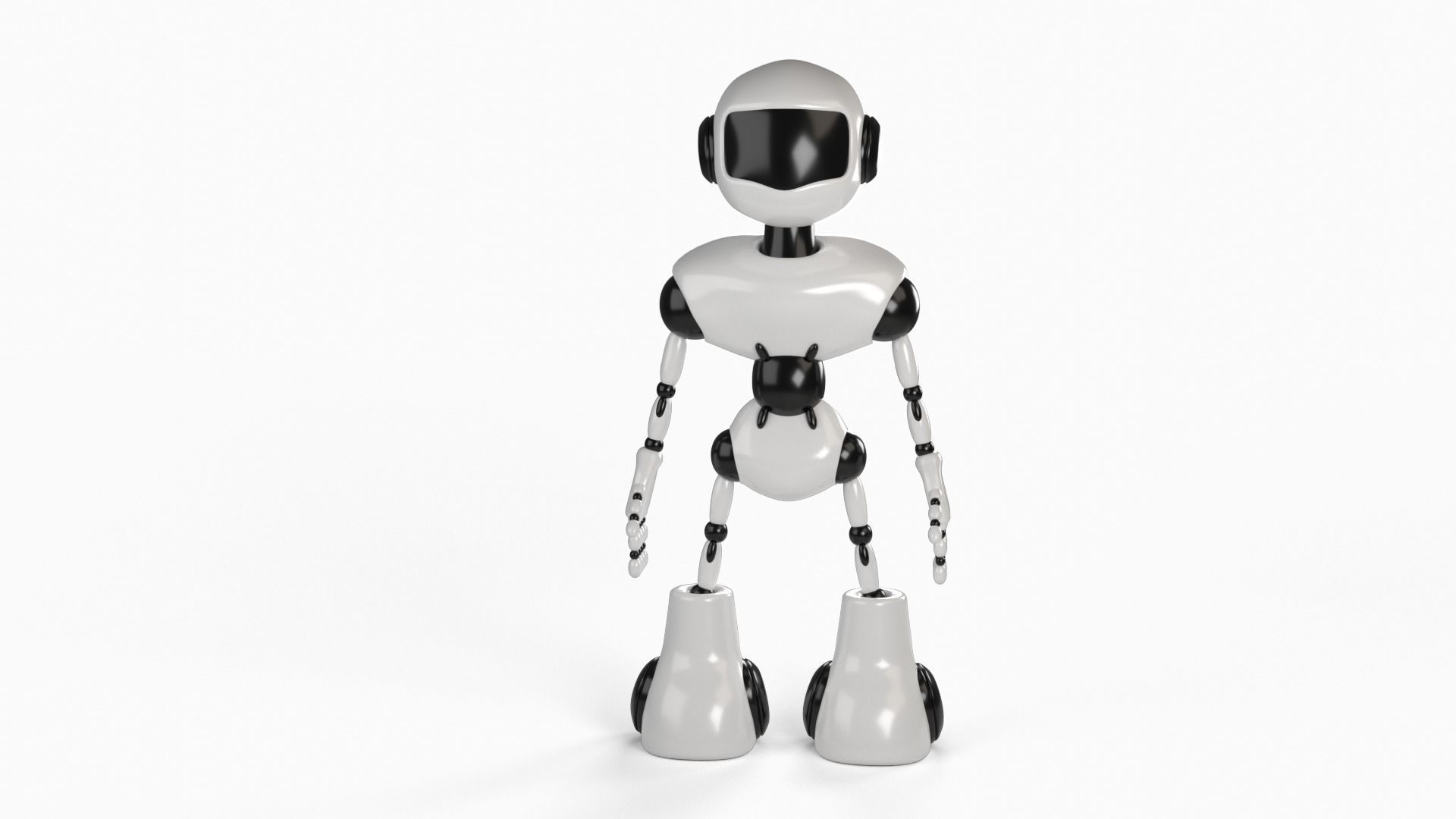 Robot rigged 3D model 3D model_1
