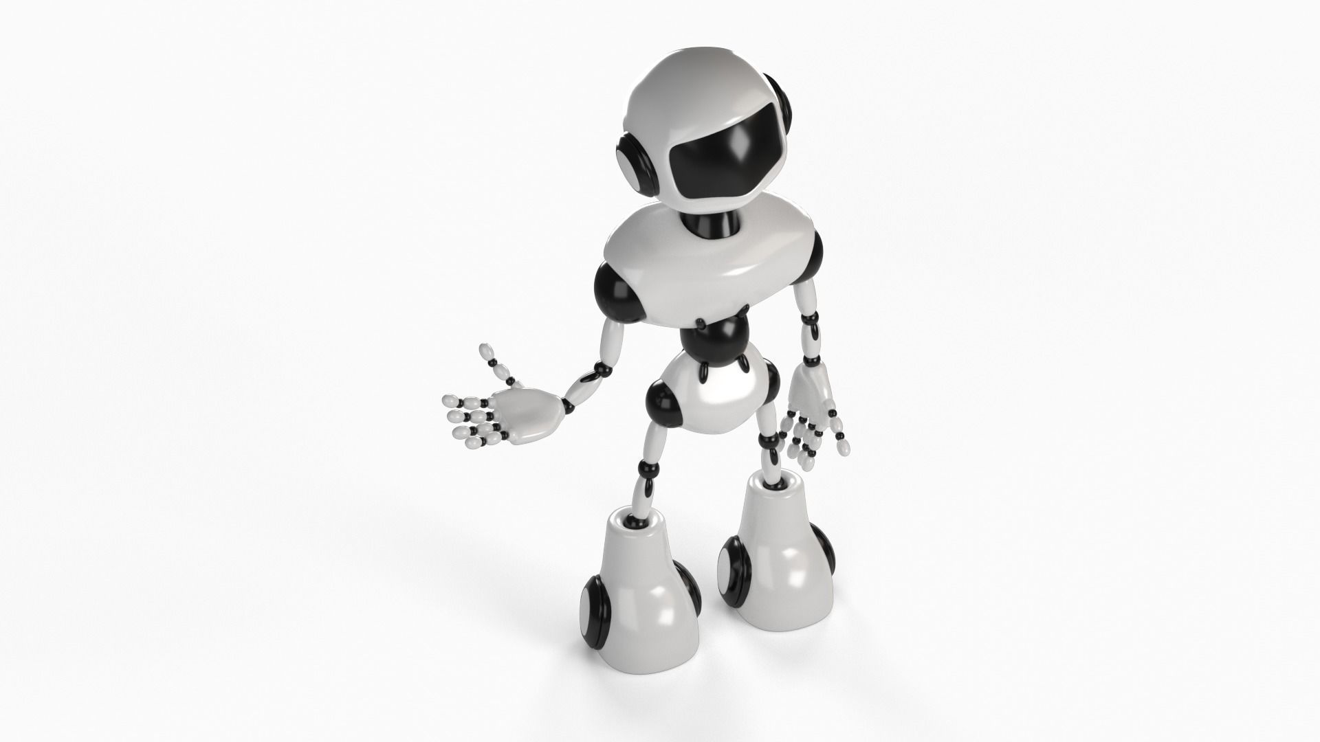 Robot rigged 3D model 3D model_8