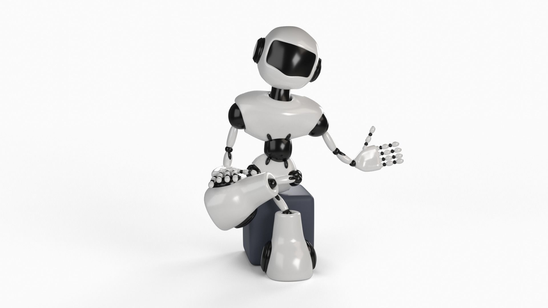Robot rigged 3D model 3D model_10