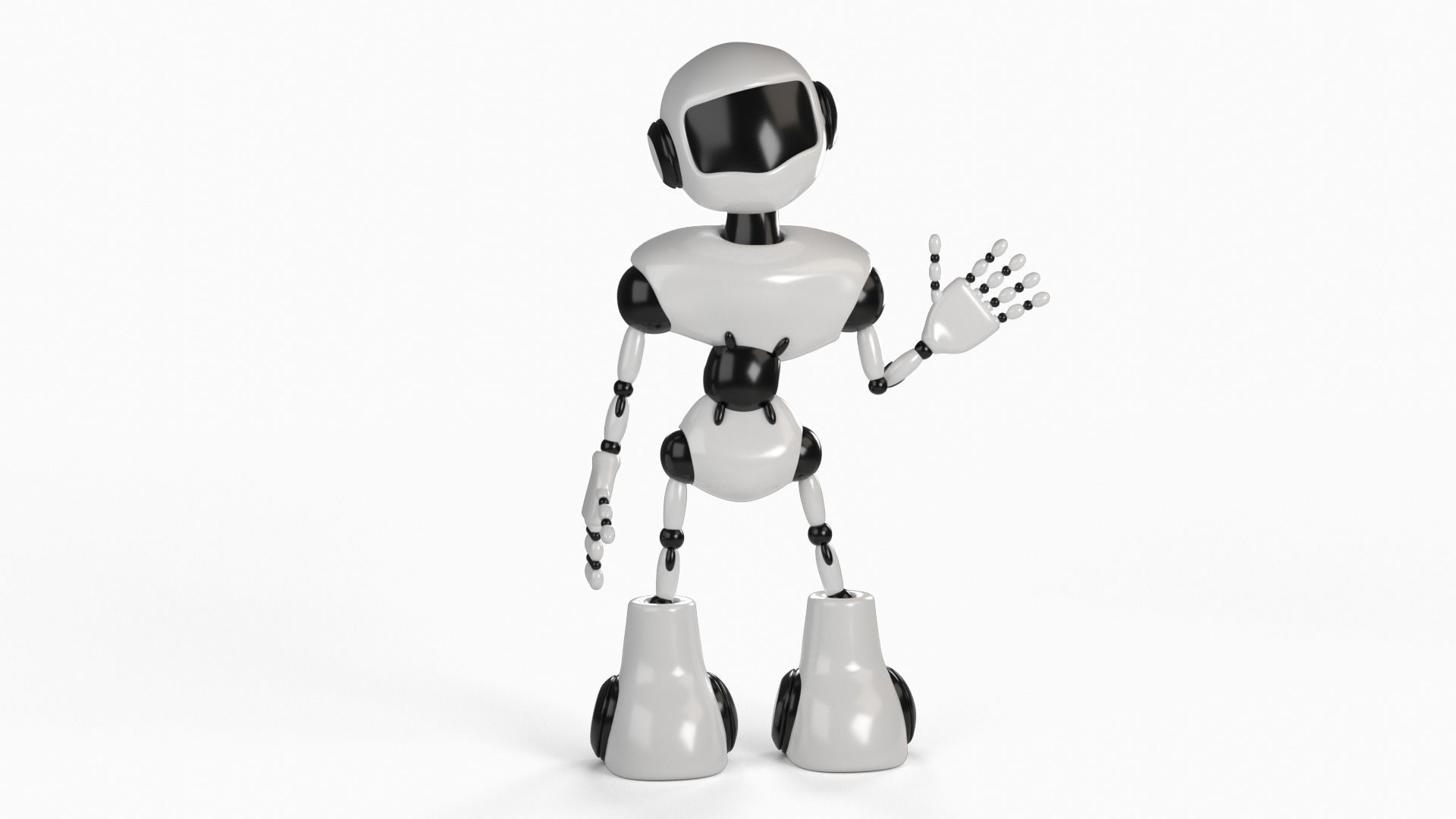 Robot rigged 3D model 3D model_6