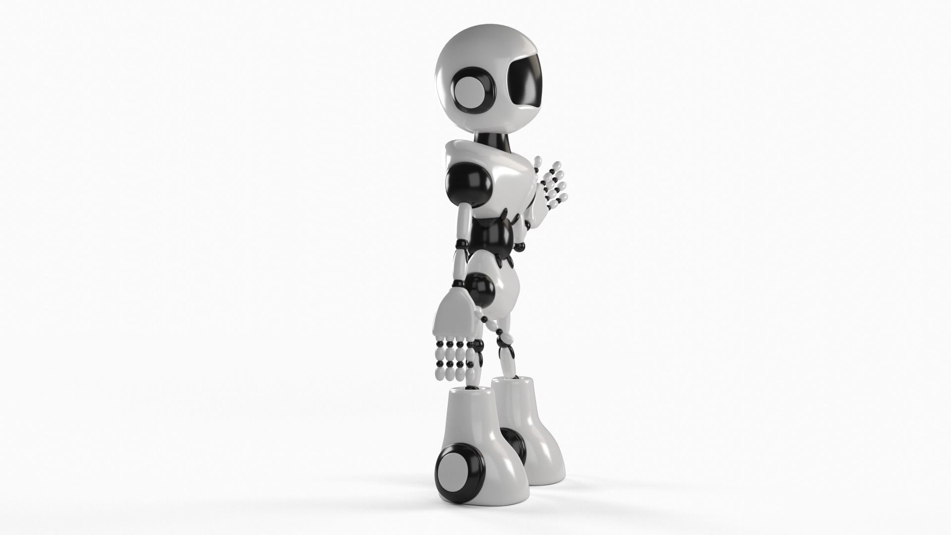 Robot rigged 3D model 3D model_5