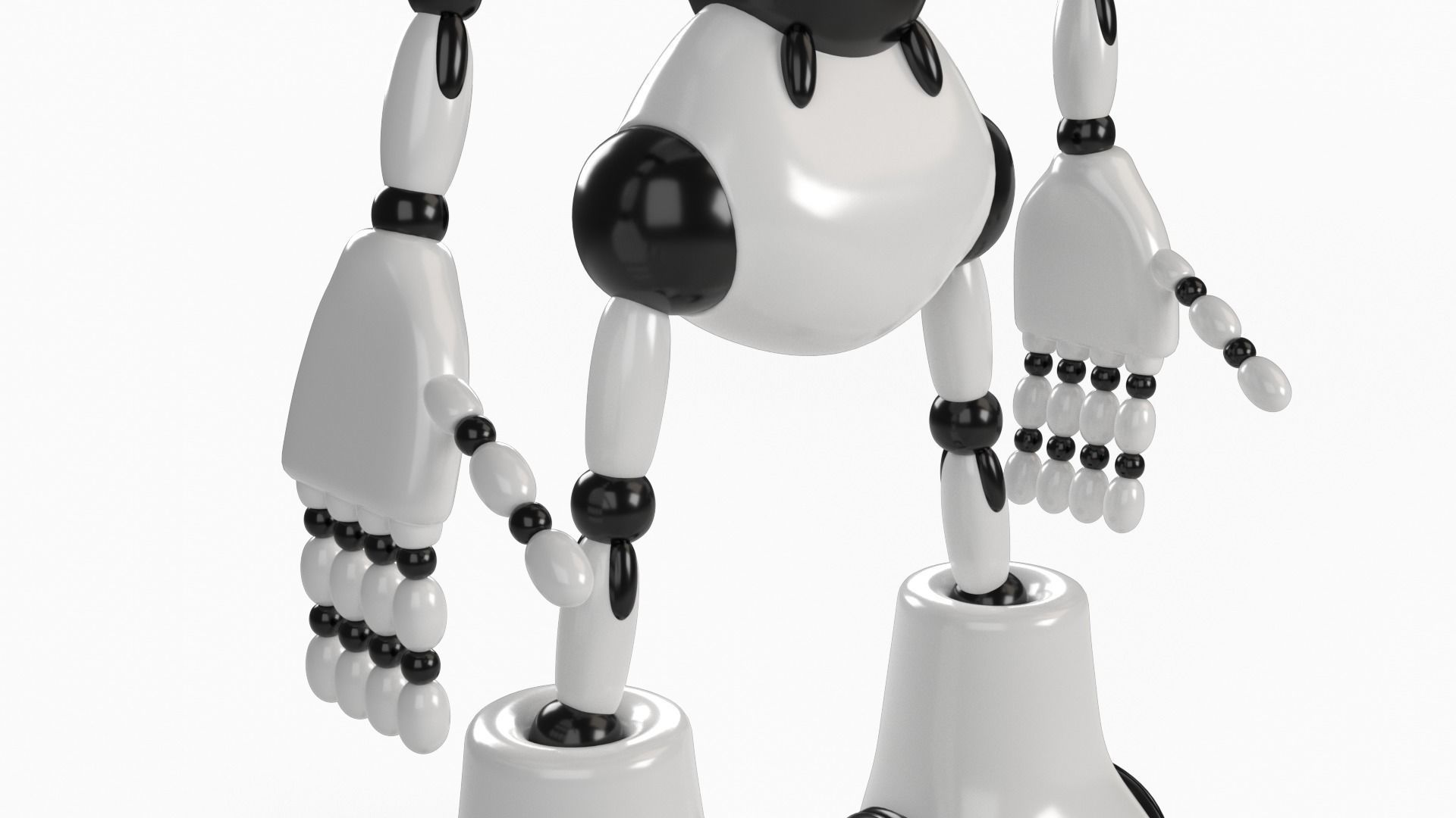 Robot rigged 3D model 3D model_16