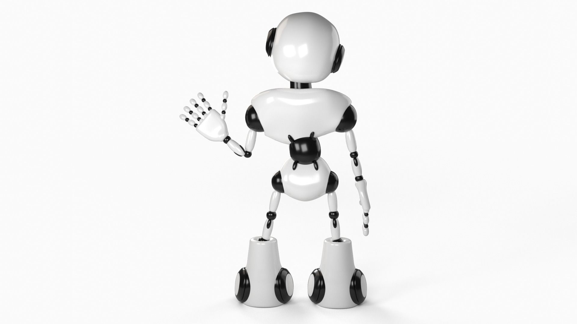 Robot rigged 3D model 3D model_4
