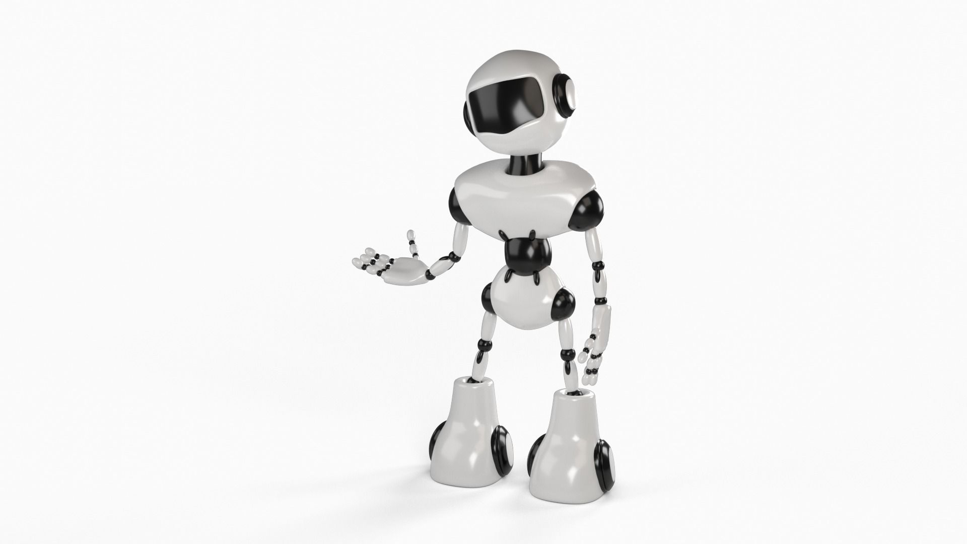 Robot rigged 3D model 3D model_7