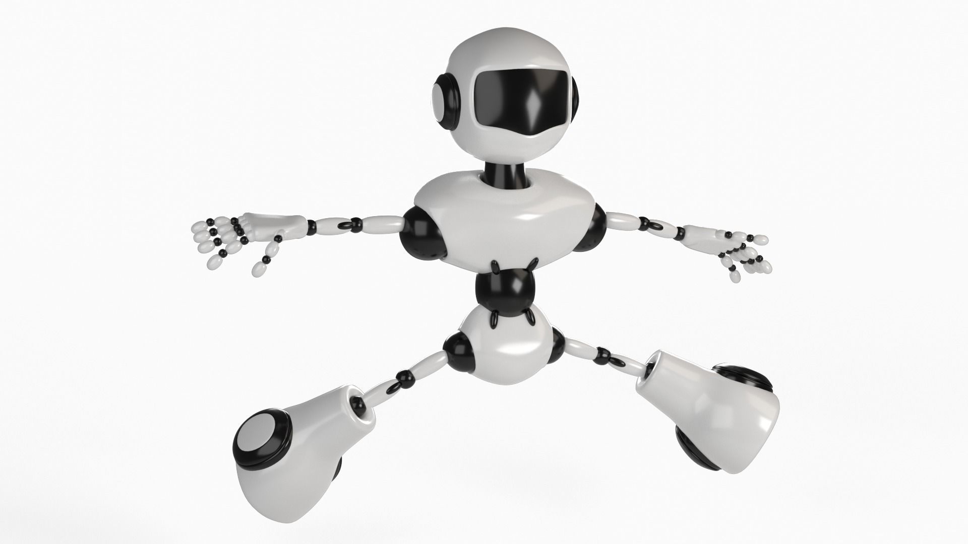 Robot rigged 3D model 3D model_20