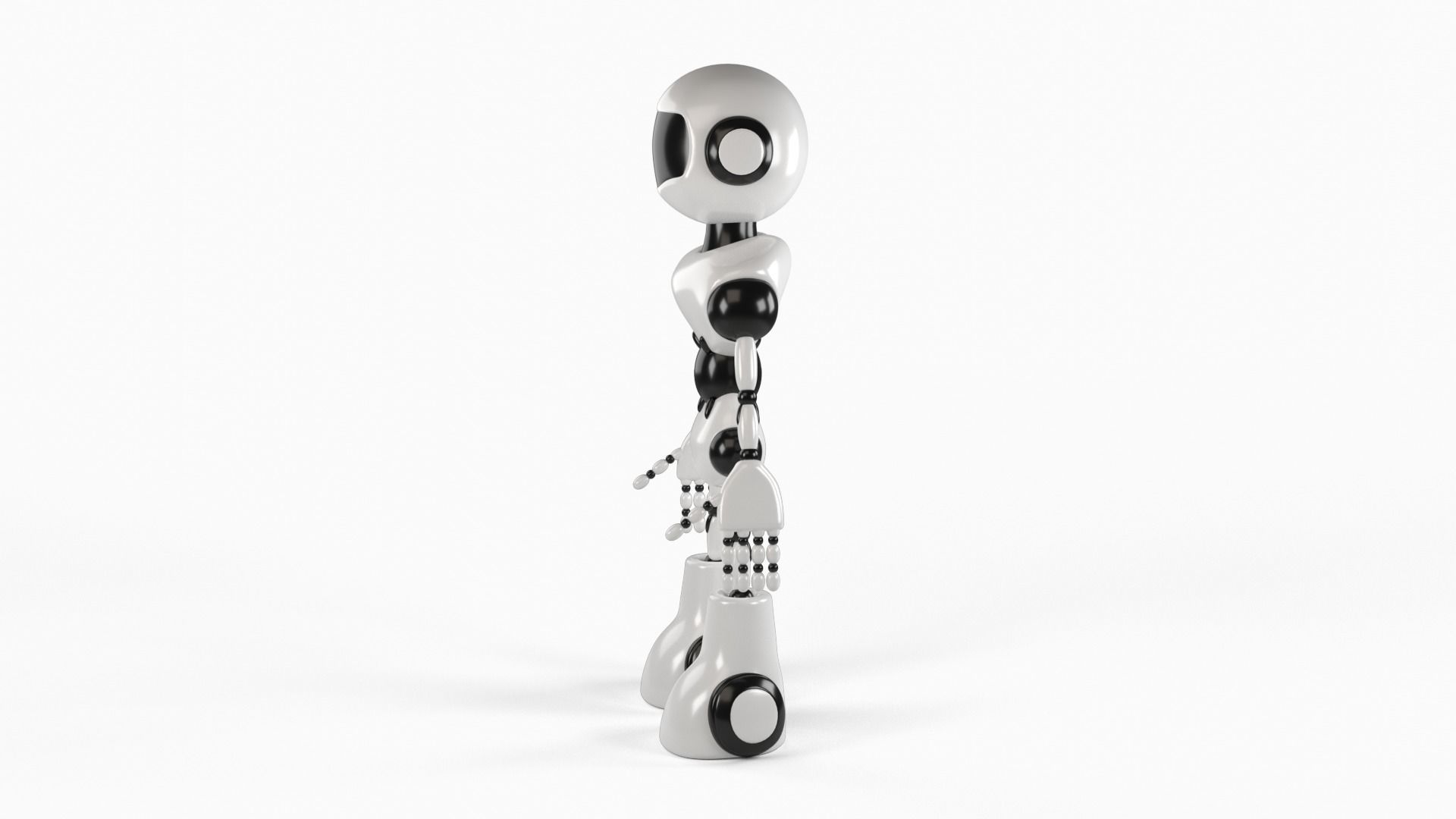 Robot rigged 3D model 3D model_2