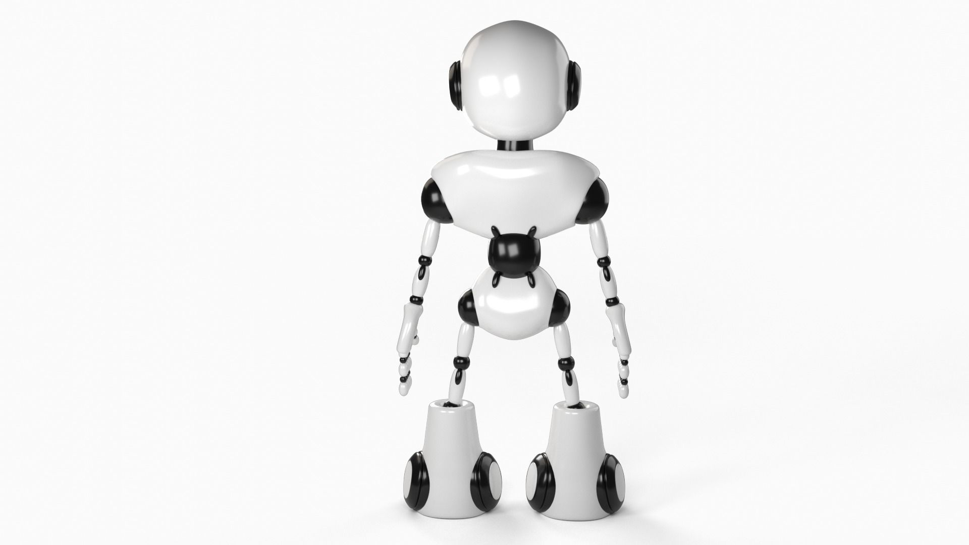 Robot rigged 3D model 3D model_3