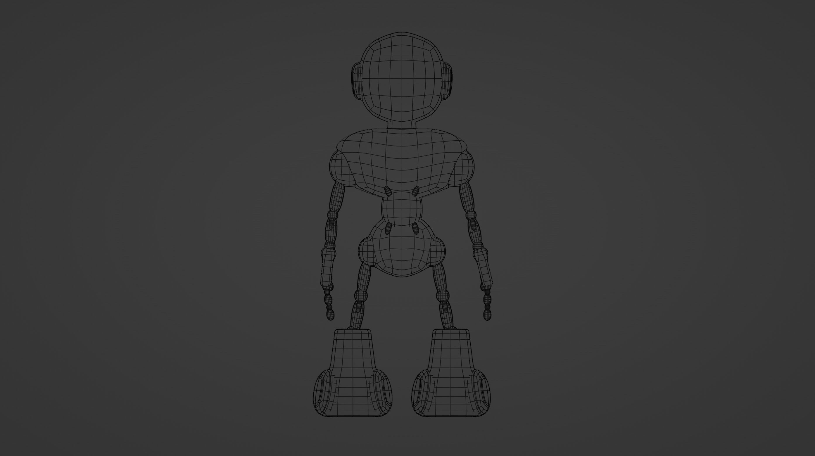 Robot rigged 3D model 3D model_18