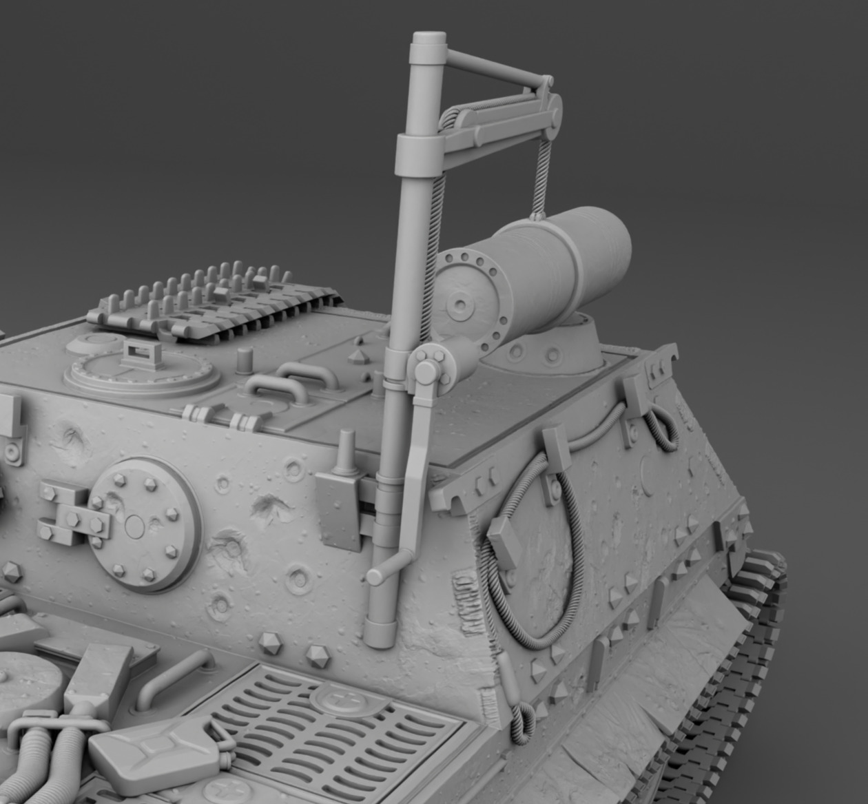 German Tank Sturmtiger 3D print model_8