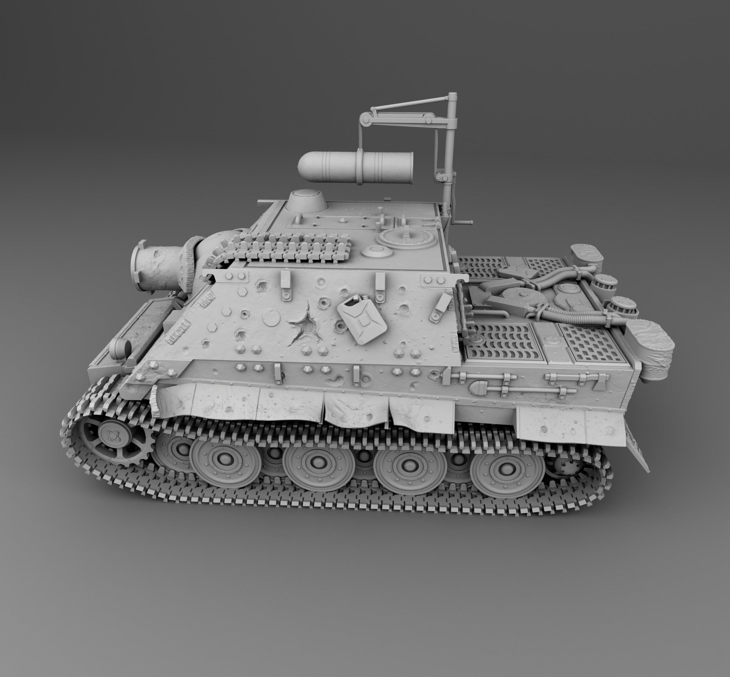 German Tank Sturmtiger 3D print model_3