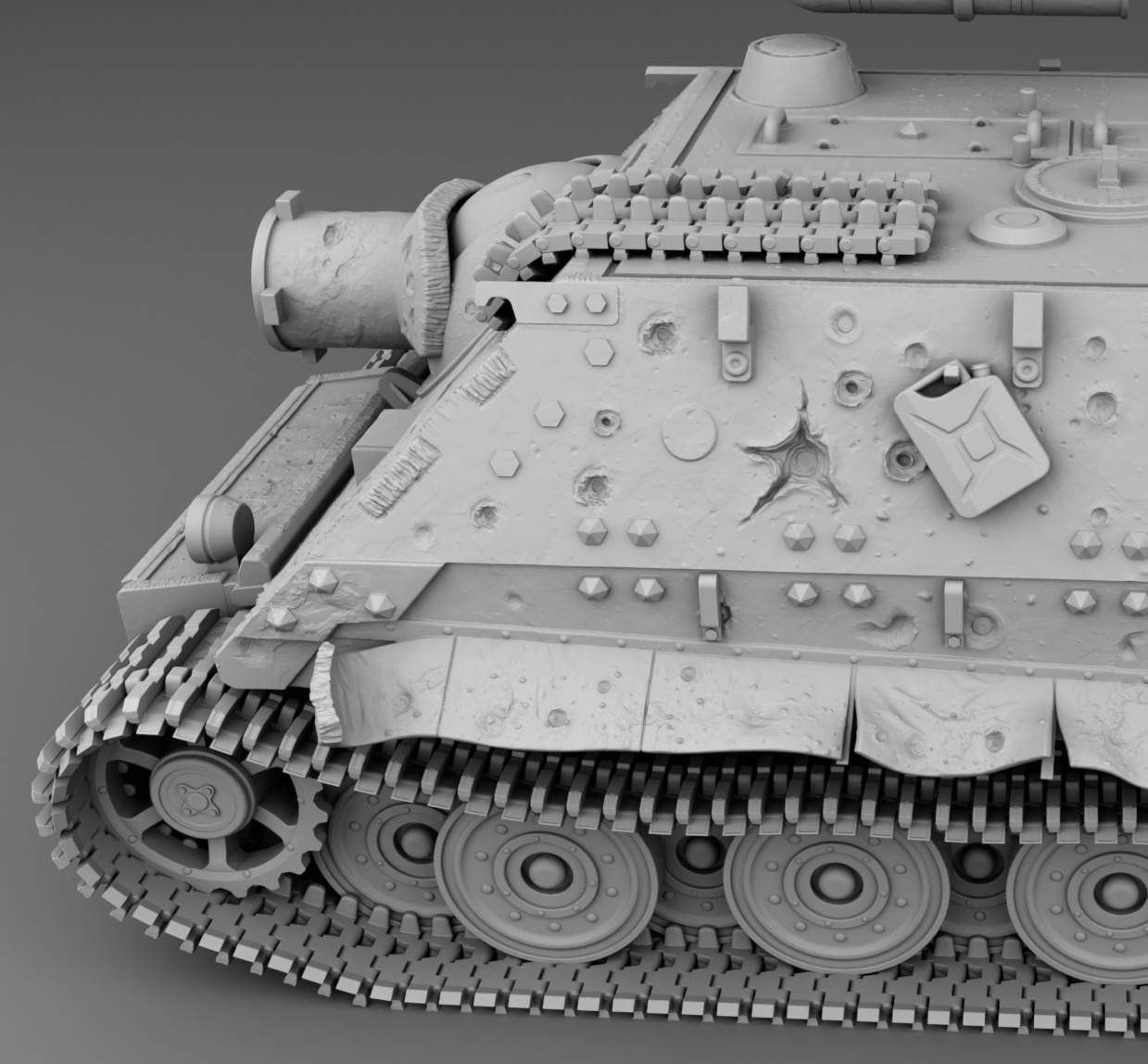 German Tank Sturmtiger 3D print model_12